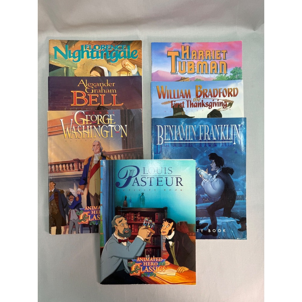 Animated Hero Classics Activity Books 90s Vintage NEST Entertainment Lot of 7